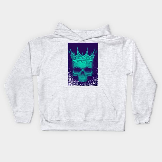 skull king Kids Hoodie by PanosStamo